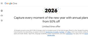 Google One、年間 2TB プランと AI Pro プランを 50% 削減
