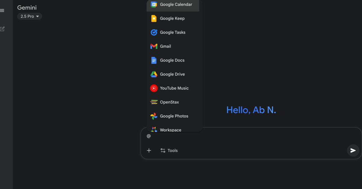 Gemini が @Google マップと @YouTube アプリを削除